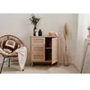 Image de Commode - 3 tiroirs - 1 porte - Décor Cannage - L80,9 x H84 x P40 cm