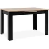 Image de Table extensible - BIRMINGHAM - 80A - Ouverture synchonisée automatique - Chene / noir - 6 / 8 personnes - 125-165 x 75 x 80 cm