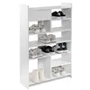 Image de Meuble à chaussures 12 paires 71,5x25x109 cm décor blanc