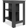 Image de Table de bar ATLANTA 4 personnes 92 106 68 cm Ardoise foncé Anthracite