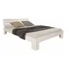 Image de Lit double en bois 120 x 200 cm blanc