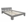 Image de Lit double lit futon en bois 160x200 lit pin gris cadre de lit bois massif
