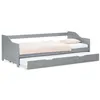 Image de Lit gigogne 90x200 cm - couleur gris