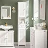 Image de SoBuy FRG236-W Meuble Colonne de Salle de Bain Armoire haute Meuble rangement