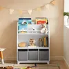 Image de SoBuy KMB34-W Bibliothèque Étagère à Livres Étagère de Rangement Jouets pour Enfants