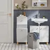 Image de SoBuy BZR93-W Armoire à Linge, Corbeille à Linge, Meuble Bas de Salle de Bain, Meuble de