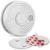 Image de Détecteur de fumée - OneConcept SHD DOF39 - avec support magnétique Magnetic Mount en kit - Blanc