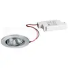 Image de Brumberg, Plafonnier, Outdoor LED encastrable set incl. convertisseur, IP65, rond, 230V, 6W 3000K 650lm 38°, noir (730 lm)