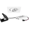 Image de Brumberg, Plafonnier, Spot encastré de plafond à LED 230V AC 6W 3000K structuré (630 lm)