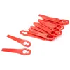 Image de vhbw 20x Lames compatible avec Einhell GE-CT 18 Li taille gazon - Lames de rechange, rouge, plastique