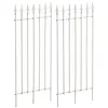 Image de Lot de 2 Treillis Elisa en fer robuste 100 x 50 cm , Blanc
