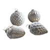 Image de Lot de 4 décorations à suspendre Dores, gris (10cm)