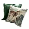 Image de Lot de 2 housses de coussins Anie, vert (40 x 40cm)