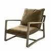 Image de Fauteuil Jowna, vert/marron (95 x 76 x 67cm)