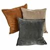Image de Lot de 3 housses de coussins Lumeau, orange/gris/beige (40 x 40cm)