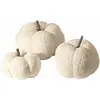 Image de Lot de 3 citrouilles Benjamin, crème/marron (18cm)