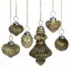 Image de Lot de 6 décorations de Noël Ménoire, or vieilli (13.5cm)