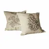 Image de Lot de 2 housses de coussins Pinus, blanc/noir (50 x 50cm)