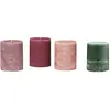 Image de Lot de 4 bougies Virrans, multicolore (8cm)