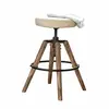 Image de Tabouret Twist, blanc/marron (55cm)