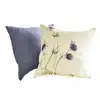 Image de Lot de 2 housses de coussins Épine, violet/lin (50 x 50cm)