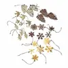 Image de Lot de 30 décorations de Noël Mirabel, doré/marron (8 x 12cm)