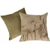 Image de Lot de 2 housses de coussins Milda, vert (40 x 40cm)