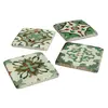 Image de Lot de 4 sous-verres Angeot, multicolore (10.5 x 10.5 x 5cm)