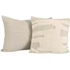 Image de Lot de 2 housses de coussins Clarmont, beige (60 x 40cm)