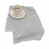 Image de Chemin de table Bursinel, gris (50 x 150cm)