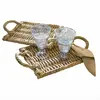 Image de Lot de 2 sets de table Allegretta, marron (26 x 41 x 6cm)