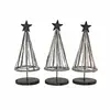 Image de Lot de 3 arbres décoratifs Zerelle, noir vieilli/argenté (19.5cm)