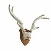 Image de Bois de cerf décoratifs Talim, blanc (13 x 70 x 53cm)