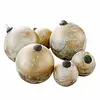 Image de Lot de 6 boules de Noël Nymeria, crème/doré (15cm)