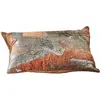 Image de Housse de coussin Arithon, marron rouille/argenté (50 x 30cm)