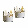 Image de Lot de 2 photophores à LED Ugnéville, blanc vieilli (8cm)