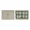 Image de Lot de 2 meubles hauts Orlévine, gris (30 x 193 x 70cm)