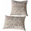 Image de Lot de 2 housses de coussins Kléorise, gris/lin (50 x 50cm)