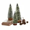 Image de Lot de 3 sapins décoratifs à LED Thalindra, zelená/bílá/hn dá (10cm)