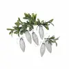 Image de Lot de 6 décorations à suspendre Fréderise, blanc vieilli (11cm)