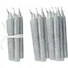 Image de Lot de 20 bougies Noufa, argenté (10cm)