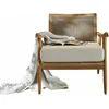 Image de Fauteuil Dunwich, marron/crème (80.5 x 73 x 78cm)