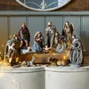 Image de Lot de 11 personnages de crèche Luniva