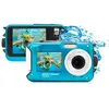 Image de GoXtreme Reef Blue Appareil photo numérique 24 Mill. pixel bleu vidéo Full HD, étanche jusquà 3 m, caméra submersible, résistant aux chocs, avec flash intégré