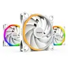 Image de BEQUIET Light Wings 140mm PWM ARGB High Speed Kit x3 Blanc