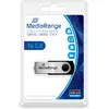 Image de MediaRange Clé de mémoire MR910 (16 Go, USB-A), Clé USB, Noir, Argent