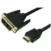 Image de MediaRange HDMI (Typ A)   DVI (2 m), Câble vidéo, Noir