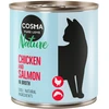 Image de 6x280g Cosma Nature poulet, saumon - Pâtée pour chat