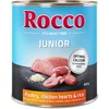 Image de 6x800g Junior coeur de poulet, riz Rocco - Nourriture pour chien