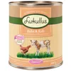 Image de 6x800g Lukullus Junior poulet, veau - Pâtée pour chien